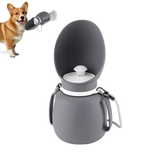 Convenient Collapsible Pet Water Bottle Outdoor Dog Walking Drinking Waterer Mug, 800ml