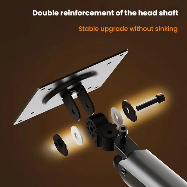 For 15-32 Inch Monitor Bracket Adjustable Gas Spring Computer Screen Desk Mount Stand, Arm Black, Arm White