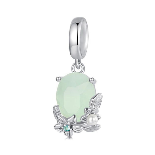 S925 Sterling Silver Pearl Flower Pendant