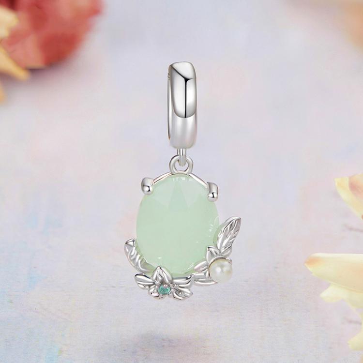 S925 Sterling Silver Pearl Flower Pendant