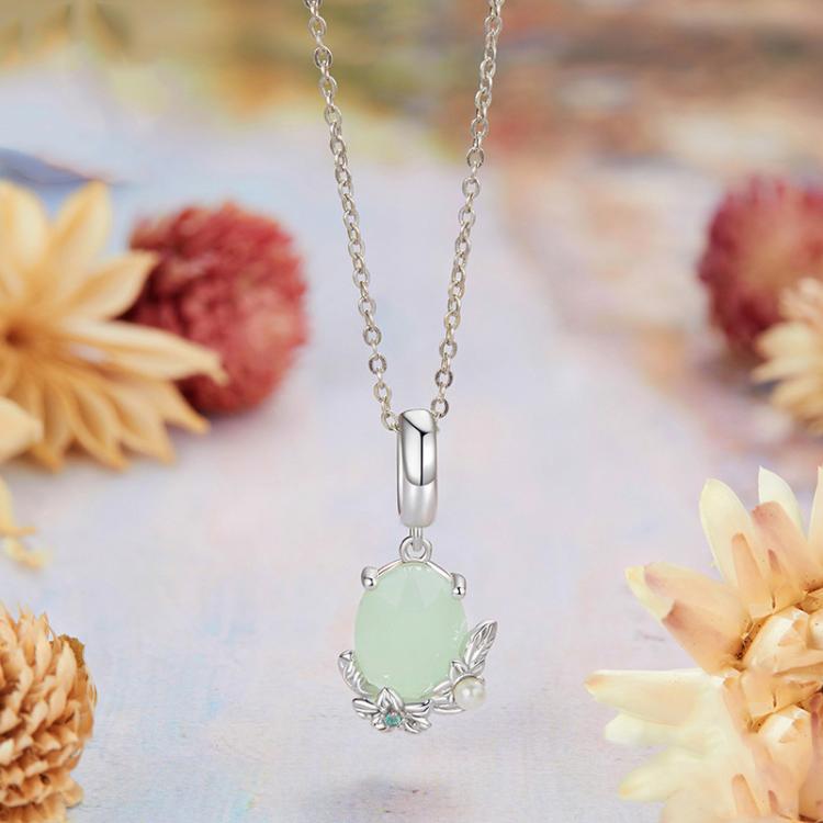 S925 Sterling Silver Pearl Flower Pendant