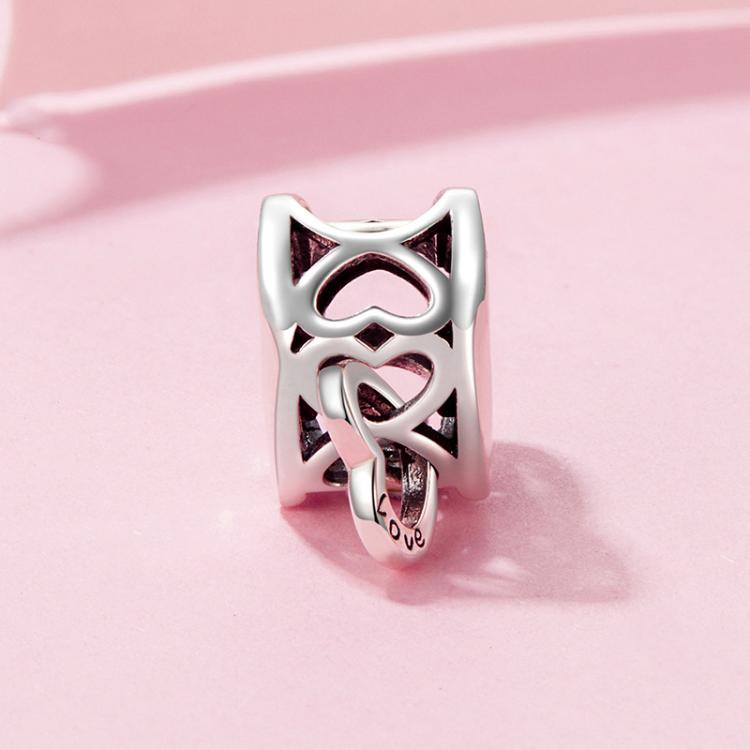 S925 Sterling Silver Mother Day Heart Shape Bracelet Beads