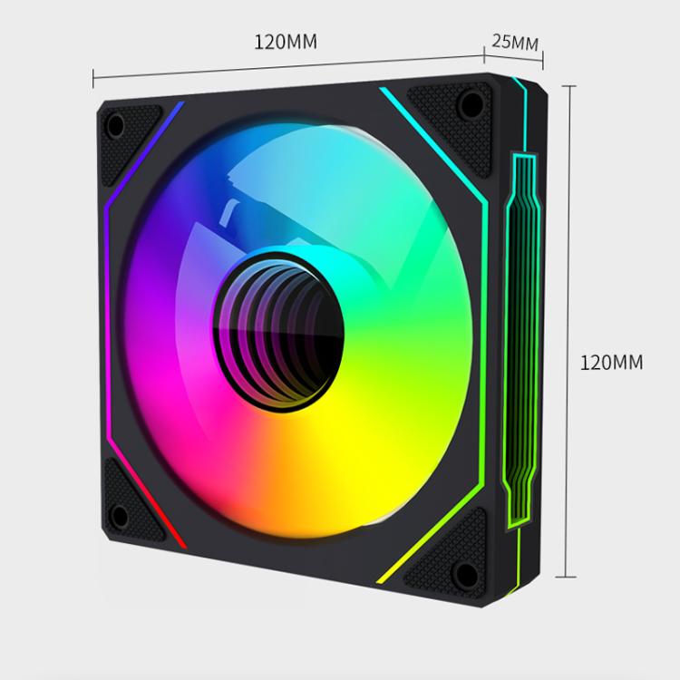 Prism 4RRO Computer Case Fan 12cm ARGB Sync PWM Quiet Cooling Fan