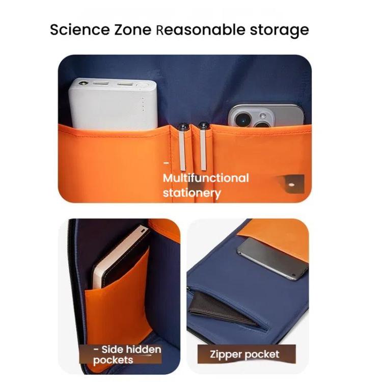 Wiersaam Men Waterproof Anti-Theft Business Backpack Travel Laptop Bag With USB Charging Port & Password Lock, Large, Middle, Small