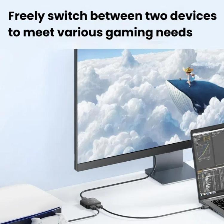 ANKER A83H1 4K 2 Into 1 Out Docking Station HDMI Converter, A83H1