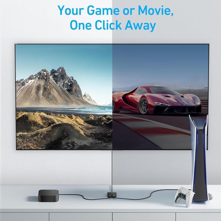 ANKER A83H1 4K 2 Into 1 Out Docking Station HDMI Converter, A83H1