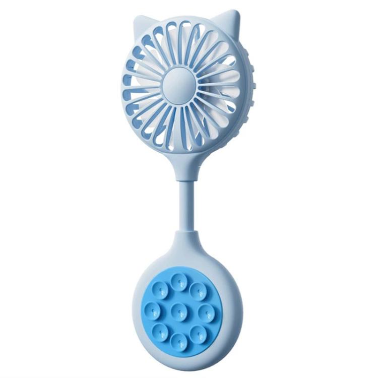 Mini Suction Cup Fan USB Rechargeable Desktop Portable Folding Fan