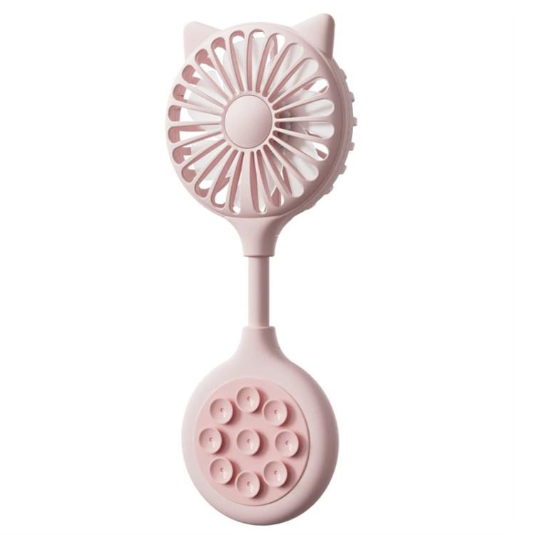 Mini Suction Cup Fan USB Rechargeable Desktop Portable Folding Fan