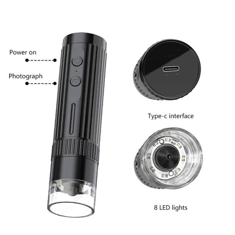 Portable 200W Pixel 1000X HD Wireless Digital Microscope