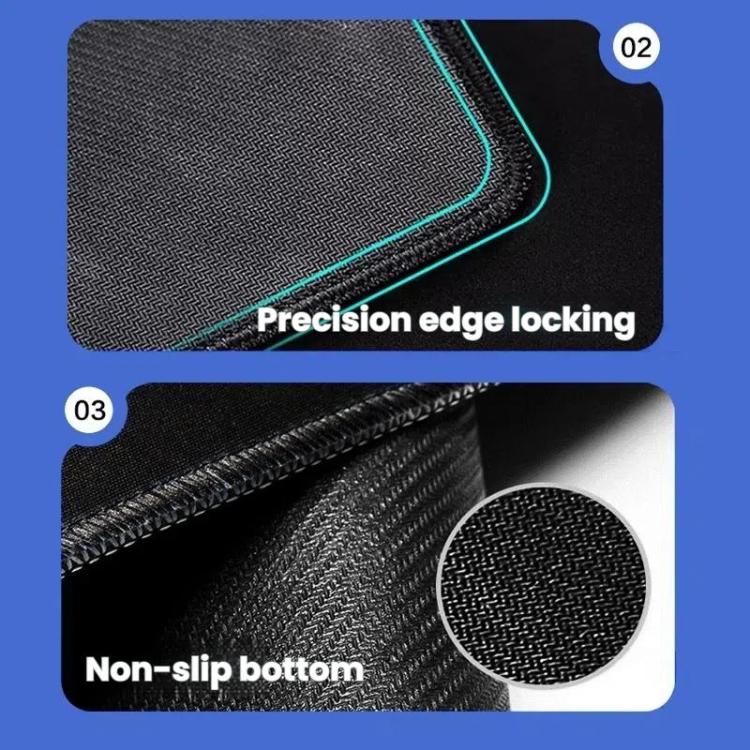 Keyboard Shortcut Desk Mat Mouse Pad Non-Slip Office Desk Pad With Computer Commands, 300x600x2mm, 300x600x3mm, 300x700x2mm, 300x700x3mm, 300x800x2mm, 300x800x3mm, 400x800x2mm, 400x800x3mm, 400x900x2mm, 400x900x3mm