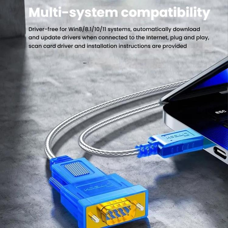 DTECH  DT-5011 USB 2.0 to RS232 Serial Adapter Cable, FT232 & ZT213 Dual-Chip with LED Indicator, 0.5m, 1m, 1.5m, 2m, 3m, 5m