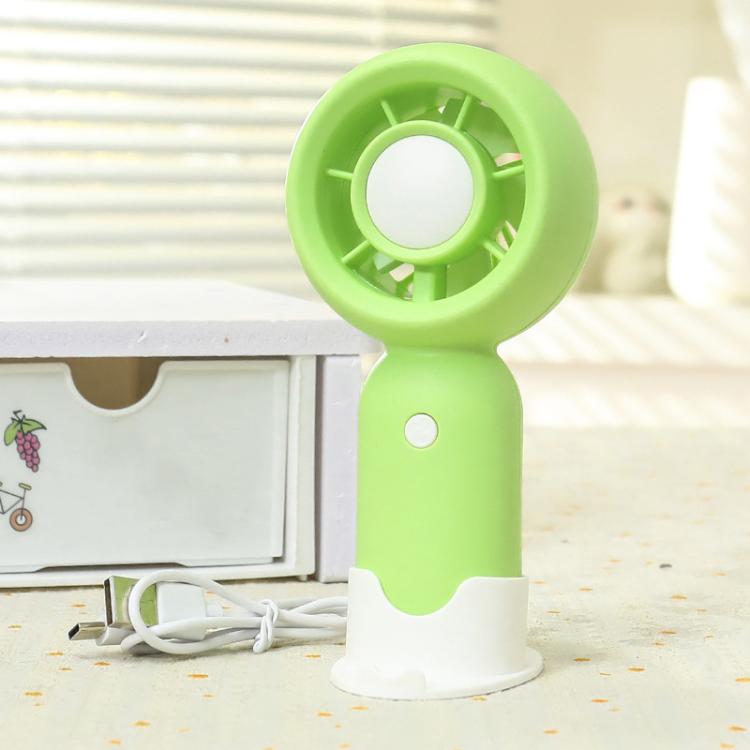 Handheld Rechargeable Fan Outdoor Camping Cooling Fan With Phone Holder Base