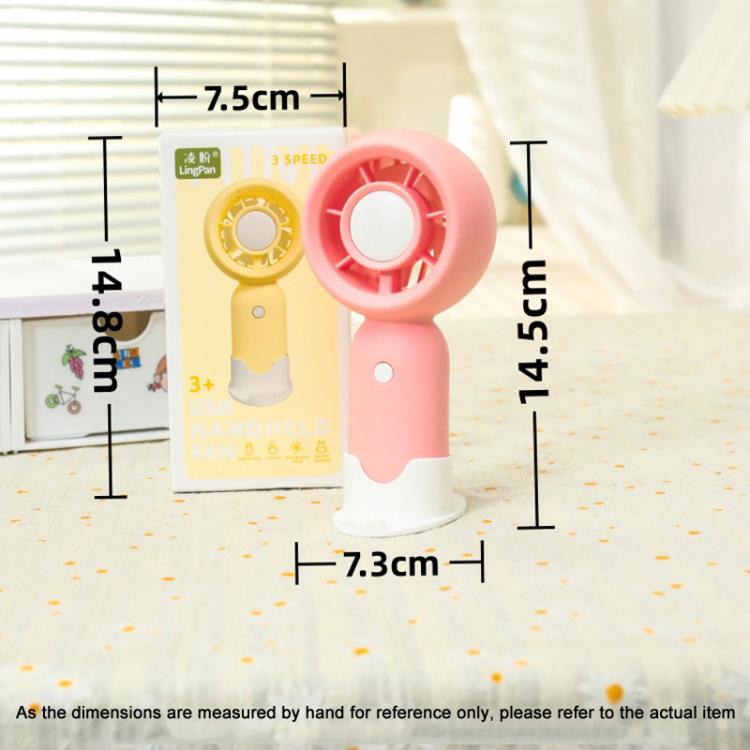 Handheld Rechargeable Fan Outdoor Camping Cooling Fan With Phone Holder Base