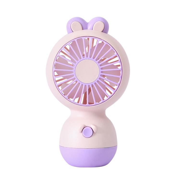 Cute Cartoon Rabbit Desktop Fan Children Summer Cool Gifts Handheld Rechargeable Fan