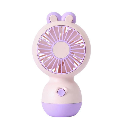 Cute Cartoon Rabbit Desktop Fan Children Summer Cool Gifts Handheld Rechargeable Fan