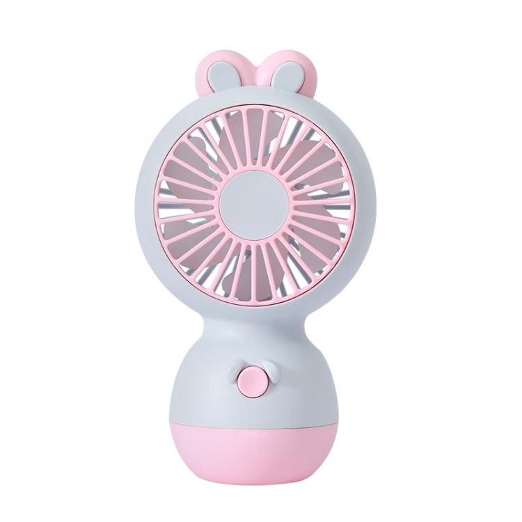 Cute Cartoon Rabbit Desktop Fan Children Summer Cool Gifts Handheld Rechargeable Fan