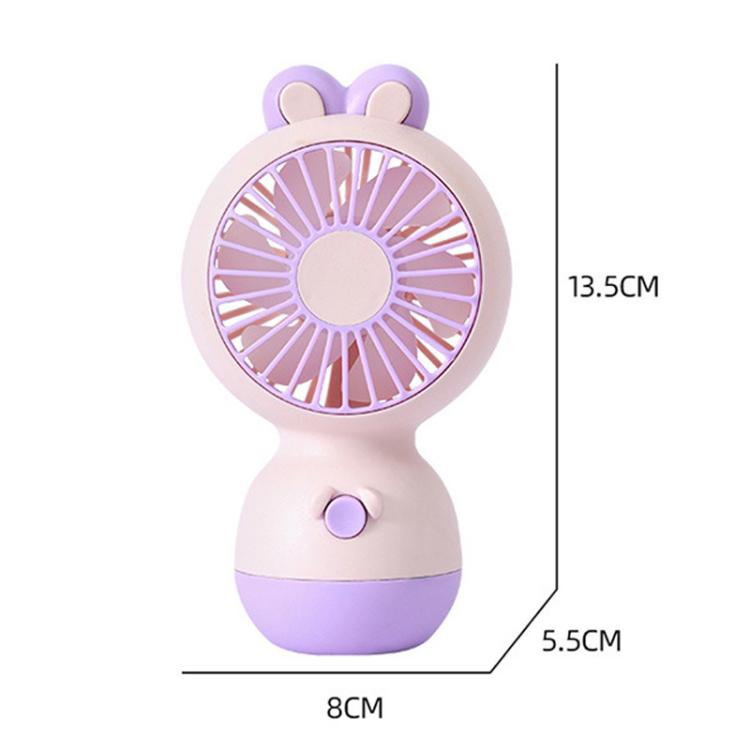 Cute Cartoon Rabbit Desktop Fan Children Summer Cool Gifts Handheld Rechargeable Fan
