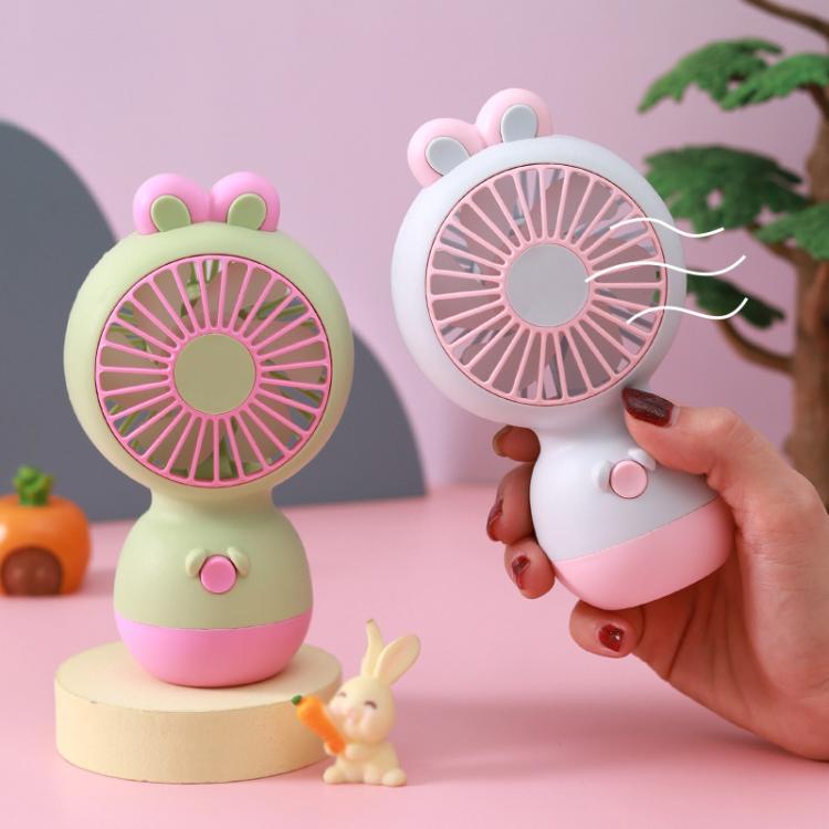 Cute Cartoon Rabbit Desktop Fan Children Summer Cool Gifts Handheld Rechargeable Fan