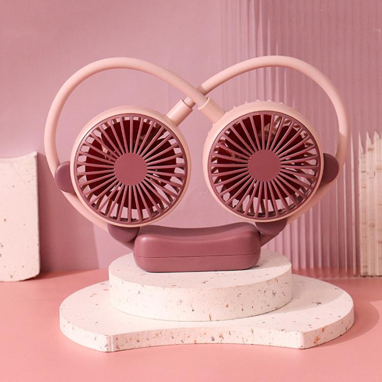 Outdoor Folding Mini Neck Fan Portable USB Rechargeable Summer Gift Fan