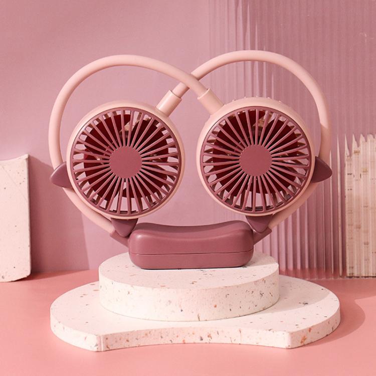 Outdoor Folding Mini Neck Fan Portable USB Rechargeable Summer Gift Fan