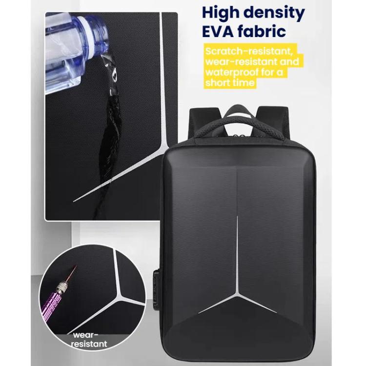 17.3-18 Inch Hard Shell Laptop Backpack with USB+Type-C Charging Ports Unisex Anti-Theft  Business Travel Bag