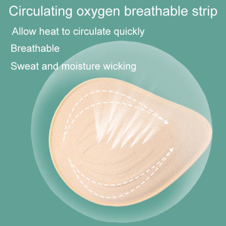 Postoperative Natural Latex Prosthetic Breasts Silicone Pellets Ultra-Light Breathable Anti-Bacterial Breast Implants, S, M, L