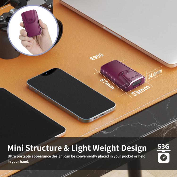 Cell Phone Back Clip Portable 1/2 Code Wireless Bluetooth Scanner