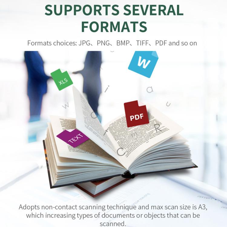 NETUM 12MP Auto-Focus Document Camera Scanner For A3/A4 Size HD Scanning For Books, Photos & Office