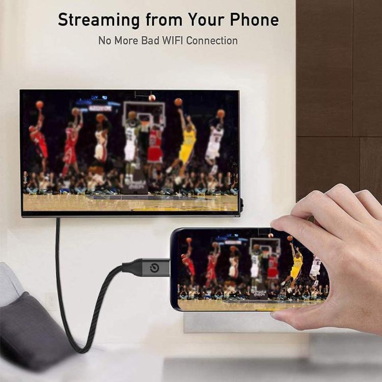 QGeeM USB-C/Type-C To HDMI Cable 4K 30Hz For Screen Mirroring & Extended Display