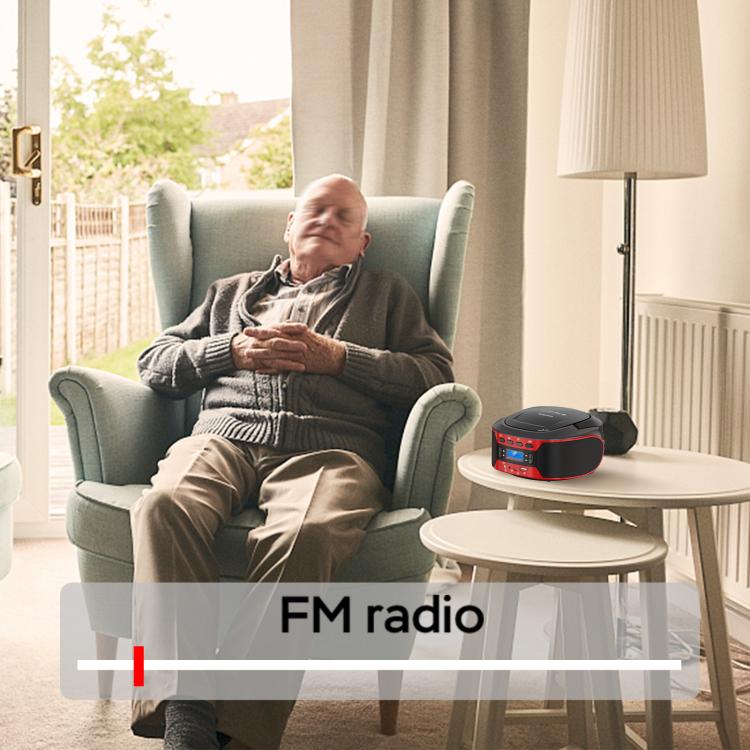 Kuephom W17 Portable Home CD Music Walkman FM Bluetooth Player, EU Plug, US Plug, UK Plug, AU Plug