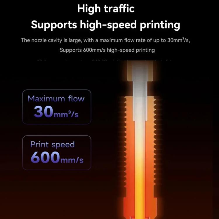 All-in-One Chrome Zirconium Copper Nozzle for Creality Ender-3 V3/K1C/K1 Max 3D Printers