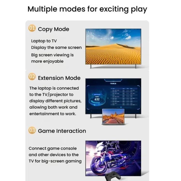 VegGieg V-H301 HDMI 2.0 HD Cable 4K 60Hz TV Set-Top Box Computer Monitor Projection Video Cable