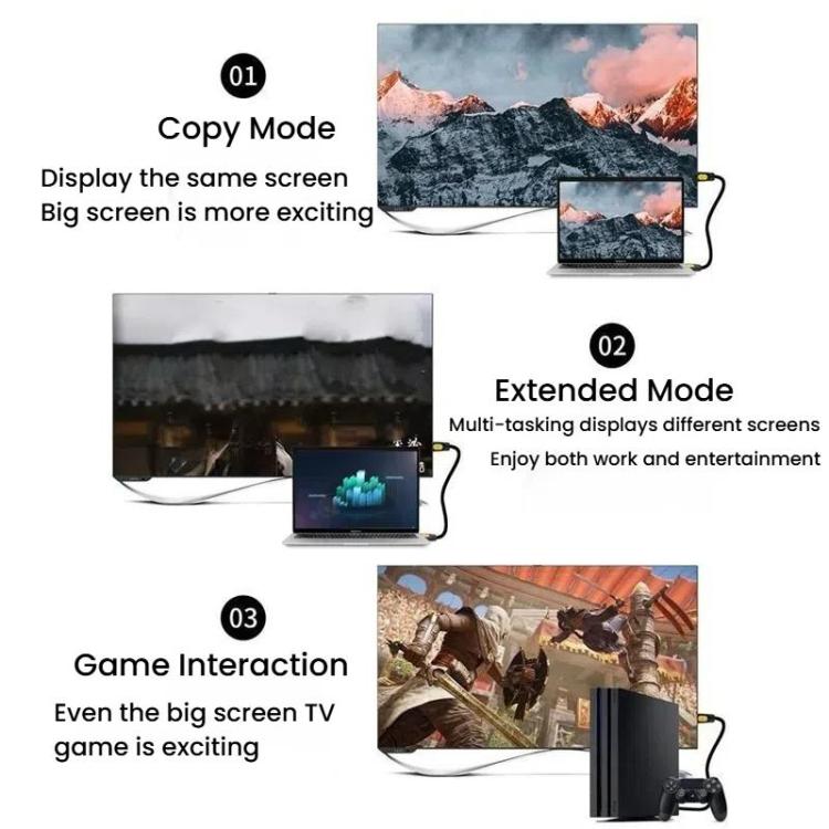 VegGieg HHI HDMI 2.0 HD Cable 4K 60Hz Television Computer Monitor Projector Video Connection Cable