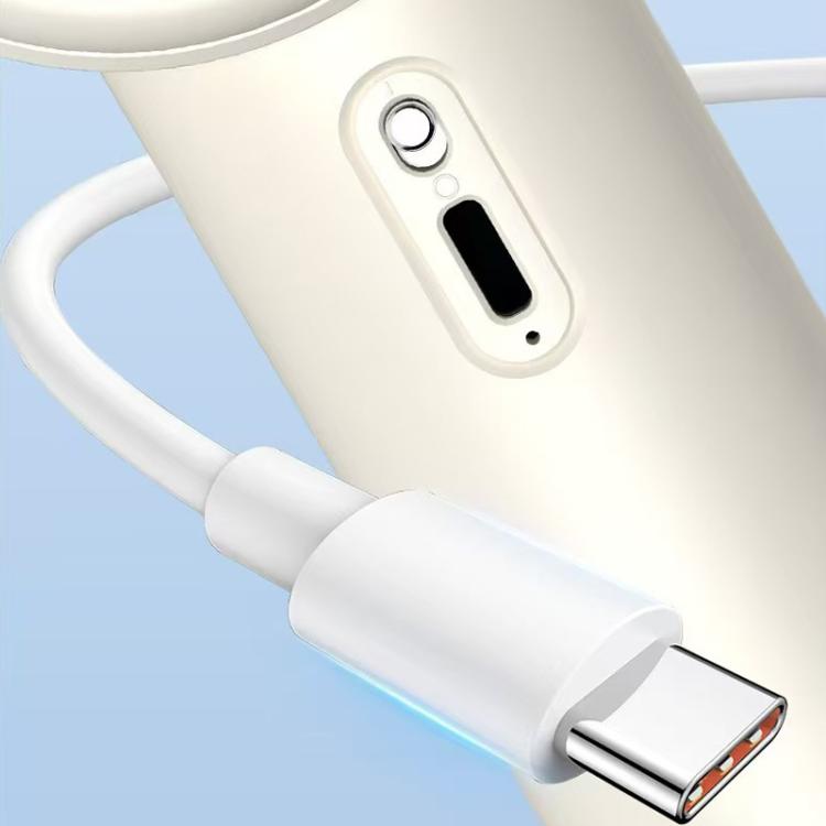 100-gear High Speed Handheld Fan Bladeless Mini Digital Display Small Fan, 1200mAh