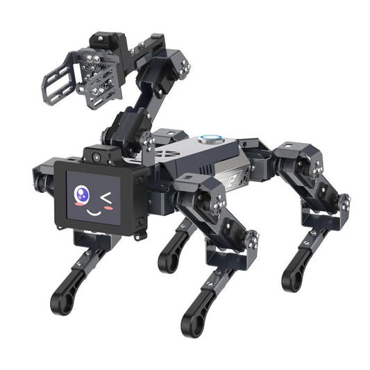YAHBOOM DOGZILLA-Lite AI-Powered Bionic Robotic Dog 15-DOF Desktop Companion With Robotic Arm, Raspberry Pi Controlled, Multimodal AI & Visual Interaction
