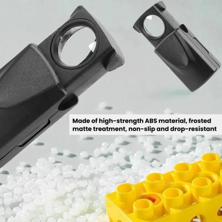 30X Jewelry Mirror Drawer-Style Telescopic Magnifying Glass With LED Lighting