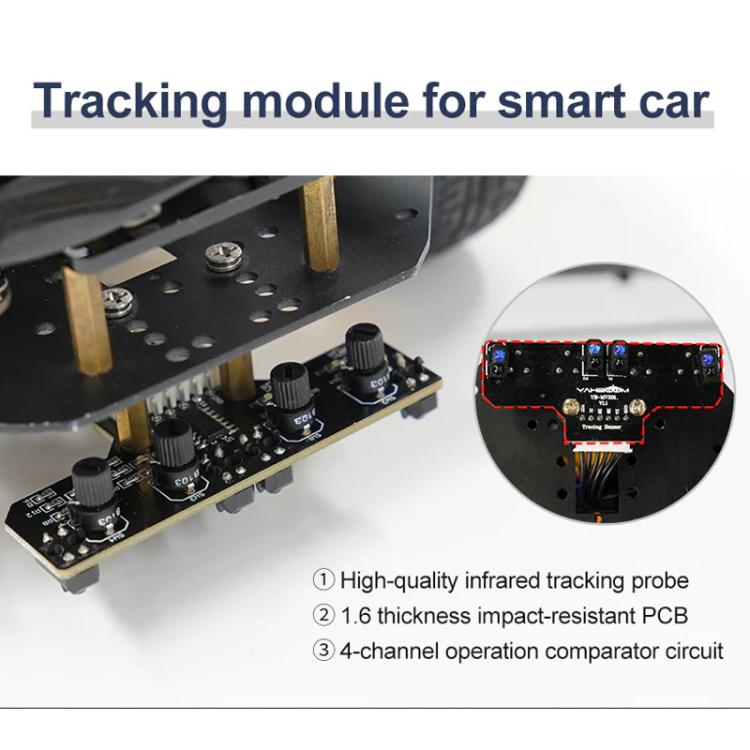 Yahboom 4 Channel Infrared Tracking Sensor Module For Smart Car Robot