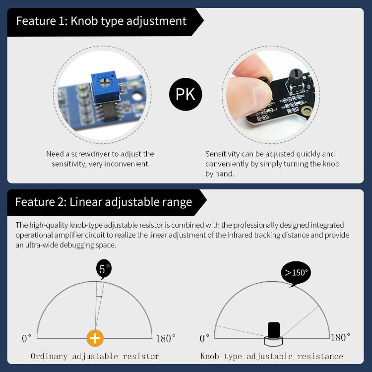 Yahboom 4 Channel Infrared Tracking Sensor Module For Smart Car Robot
