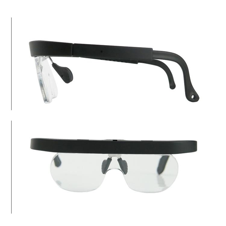 1.5/2.5/3.5X Eyeglass-style Magnifying Glass Head-mounted Magnifying Glass for Carving Repair Work