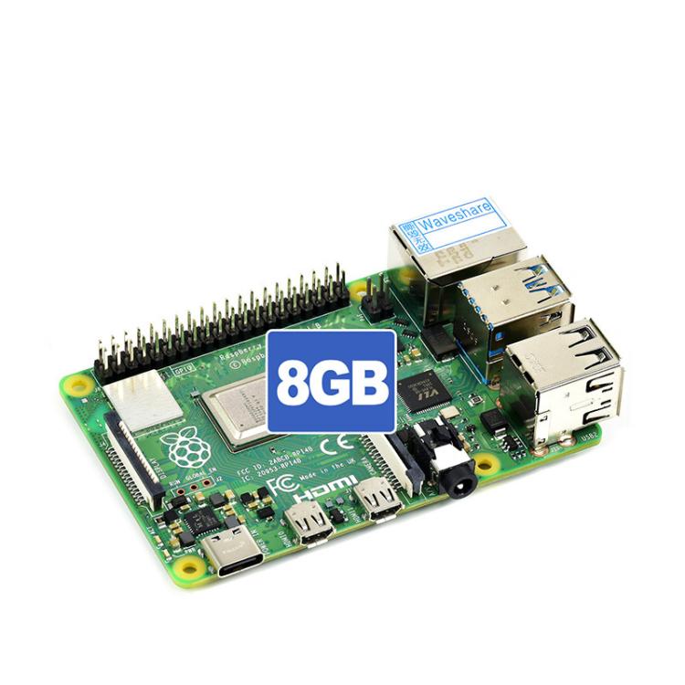 BCM2711B0 64-Bit Quad-Core 4K Dual Mini HDMI For DIY, IoT, Python Development, Waveshare For Raspberry Pi 4 Model B 2GB, Waveshare For Raspberry Pi 4 Model 4GB, Waveshare For Raspberry Pi 4 Model B 8GB