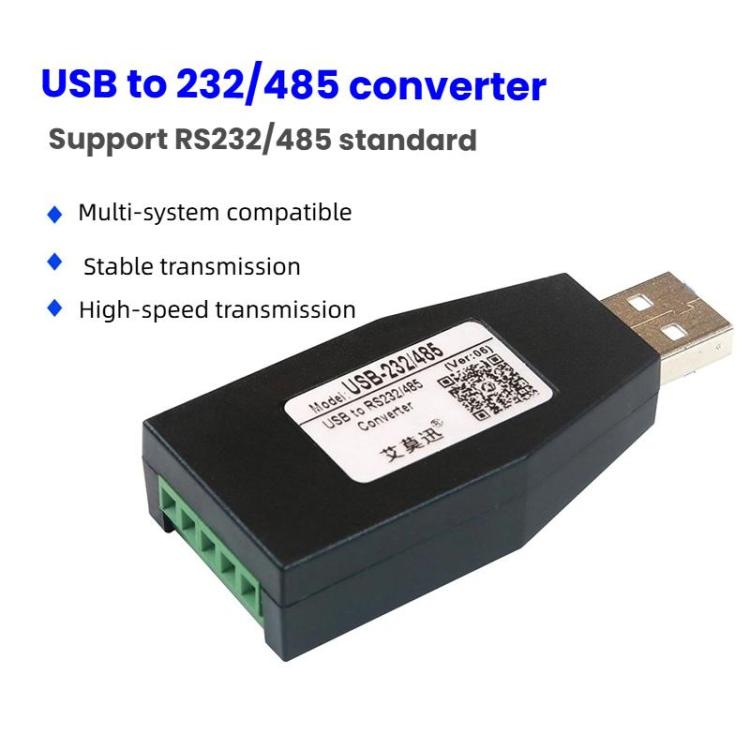AMSAMOTION USB to RS232/485 Converter Adapter for Industrial Automation, PLC, POS