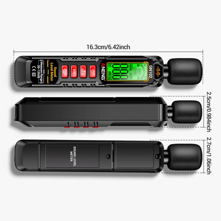 ANENG Sound Decibel Tester Volume Sound Level Noise Meter