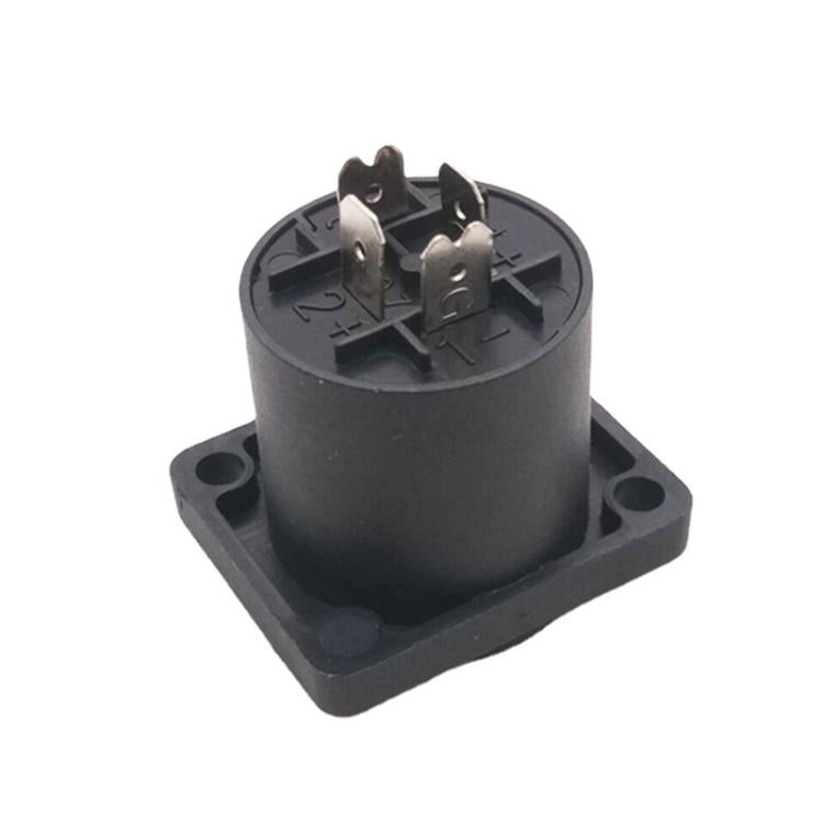 2pcs Speaker Ohm Socket Four-core Plug With Iron Piece