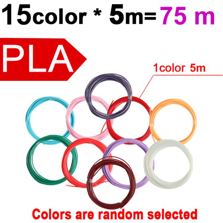 PLA 3D Printer Filament 1.75mm Multicolor Filament Bundle for 3D Pen & Crafting, 36m 12 Colors x 3m, 60m 20 Colors x 3m, 90m 30 Colors x 3m, 50m 10 Colors x 5m, 75m 15 Colors x 5m, 100m 20 Colors x 5m, 150m 30 Colors x 5m, 100m 10 Colors x 10m         ...