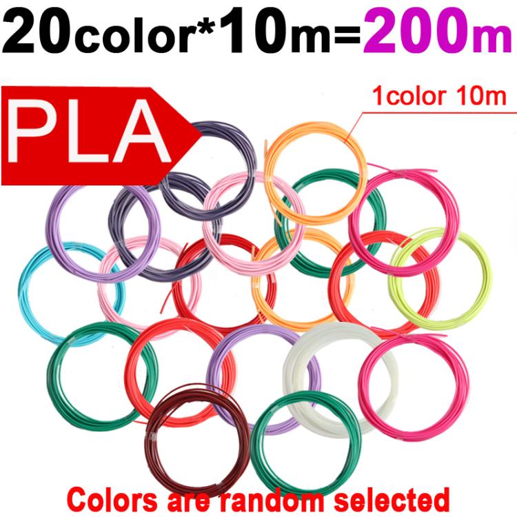 PLA 3D Printer Filament 1.75mm Multicolor Filament Bundle for 3D Pen & Crafting, 36m 12 Colors x 3m, 60m 20 Colors x 3m, 90m 30 Colors x 3m, 50m 10 Colors x 5m, 75m 15 Colors x 5m, 100m 20 Colors x 5m, 150m 30 Colors x 5m, 100m 10 Colors x 10m         ...