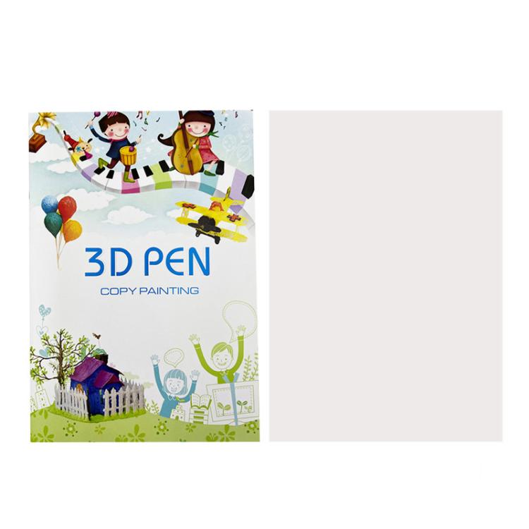 3D Printing Pen High Low Temperature Compatible Drawing Book With Tracing Board, 40 Pictures Thickened Large, 40 Pictures Large, 22 Pictures Small