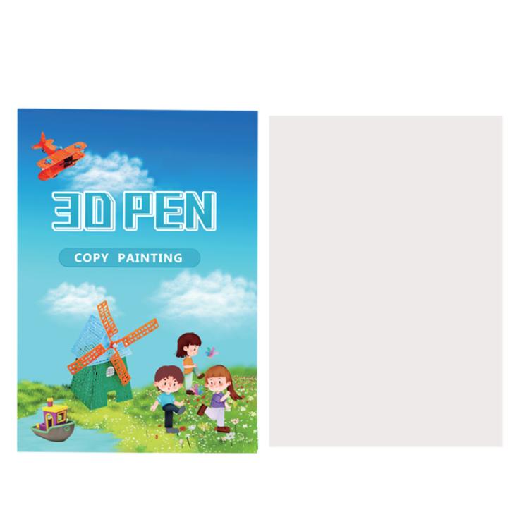 3D Printing Pen High Low Temperature Compatible Drawing Book With Tracing Board, 40 Pictures Thickened Large, 40 Pictures Large, 22 Pictures Small