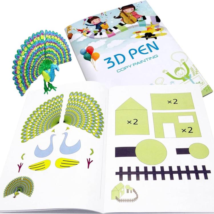 3D Printing Pen High Low Temperature Compatible Drawing Book With Tracing Board