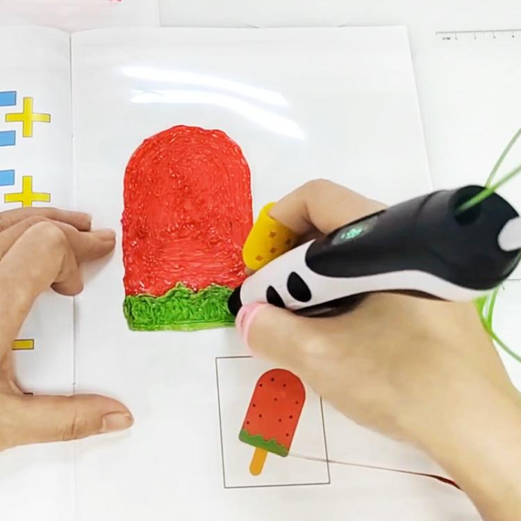 3D Printing Pen High Low Temperature Compatible Drawing Book With Tracing Board, 40 Pictures Thickened Large, 40 Pictures Large, 22 Pictures Small