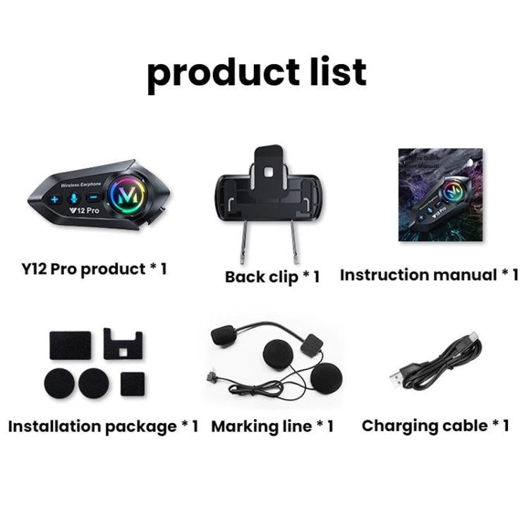 Motorcycle Helmet Waterproof Noise-reducing Headset